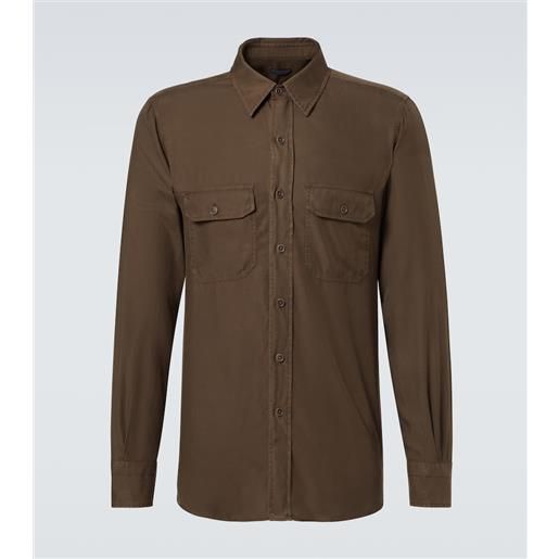 Tom Ford giacca camicia in twill