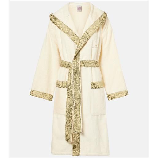 Etro accappatoio bloom in spugna di cotone