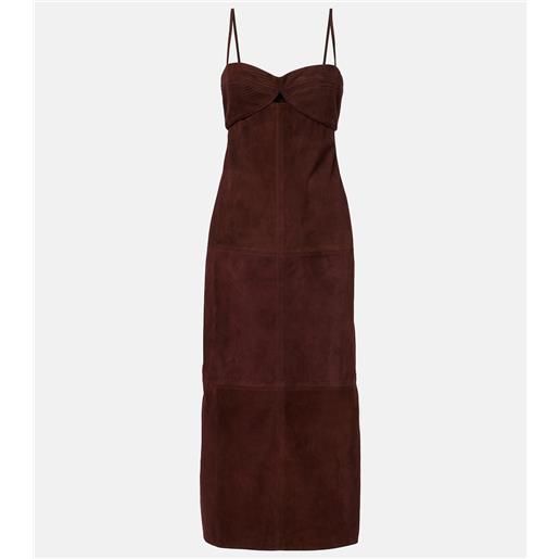 Johanna Ortiz abito midi in suede