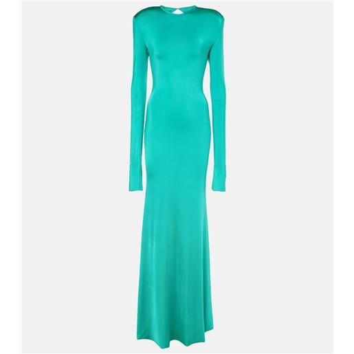 Victoria Beckham abito lungo in jersey con cut-out