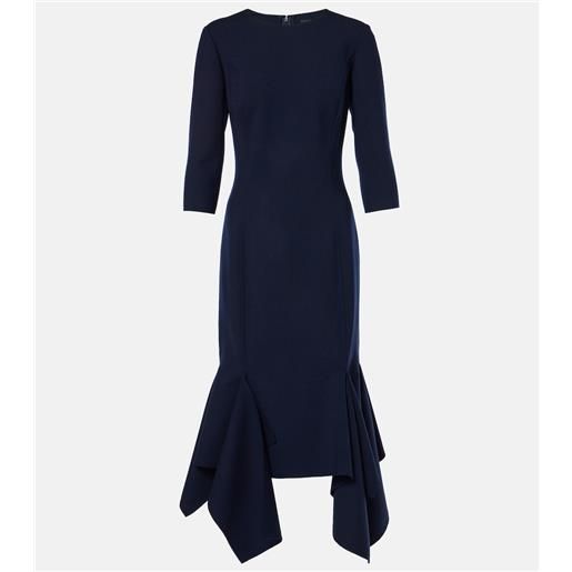 Oscar de la Renta abito midi in misto lana