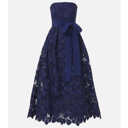 Elie Saab abito lungo bustier in pizzo