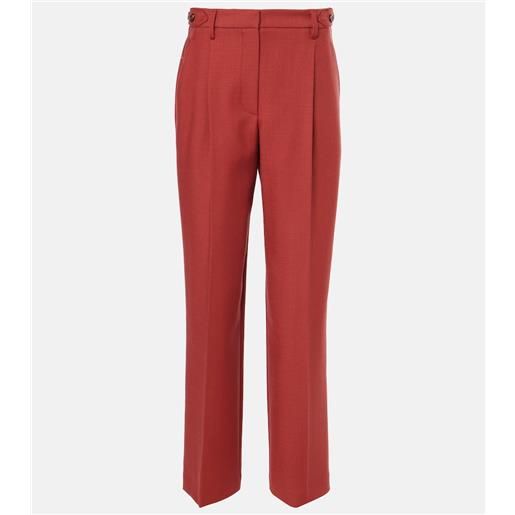 Brunello Cucinelli pantaloni regular in twill di lana vergine
