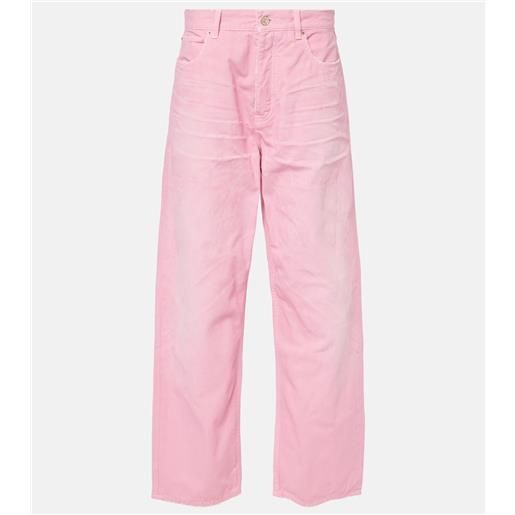 Balenciaga jeans a gamba larga e vita alta