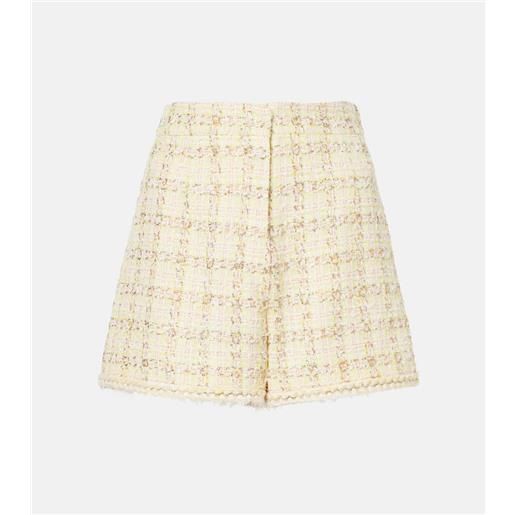 Giambattista Valli shorts in tweed di misto cotone