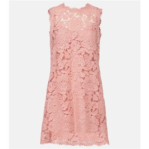 Dolce&Gabbana abito corto dg in pizzo