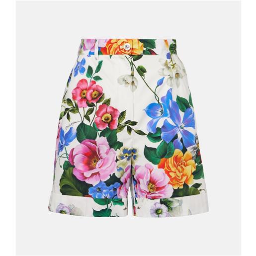 Dolce&Gabbana shorts in cotone con stampa floreale