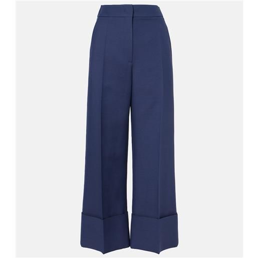 Valentino pantaloni a gamba larga in crepe couture