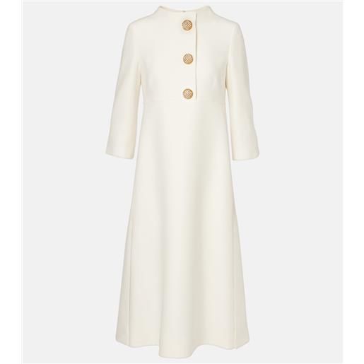Valentino abito midi in crãªpe couture