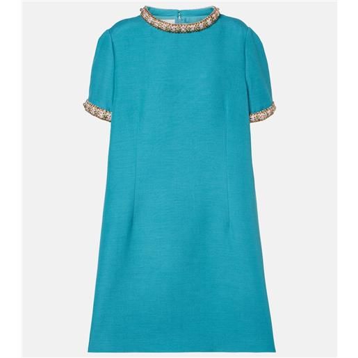 Valentino abito corto in lana e seta