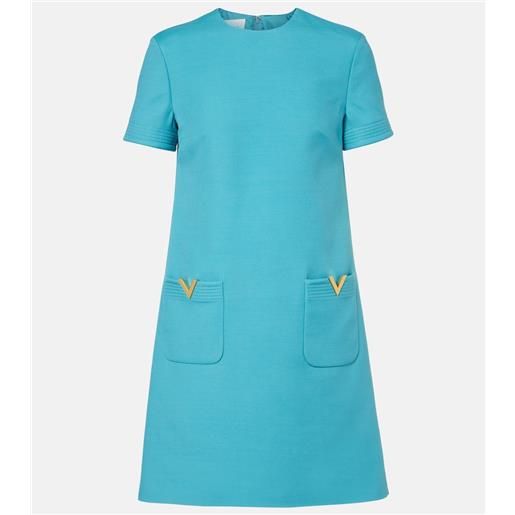 Valentino abito corto in crepe couture