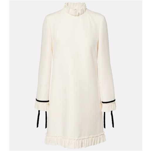 Valentino abito corto in crêpe couture