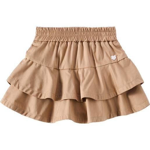 Monnalisa top in misto cotone con volant