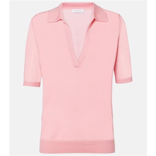 Gabriela Hearst polo frank in cashmere e seta