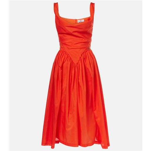 Vivienne Westwood abito midi sunday in cotone e seta