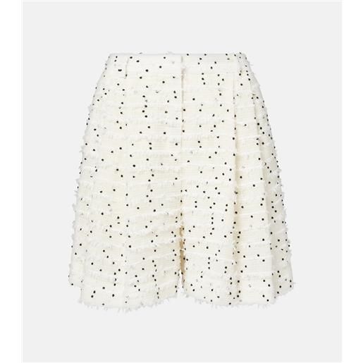 Nina Ricci shorts in tweed di misto lana