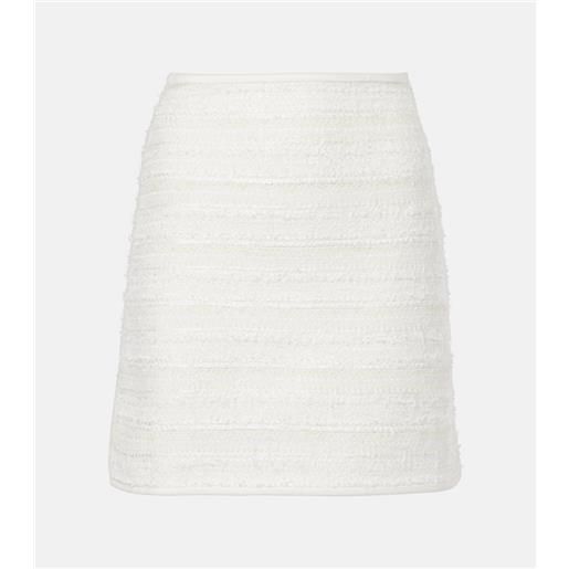 Nina Ricci minigonna di jeans con tweed