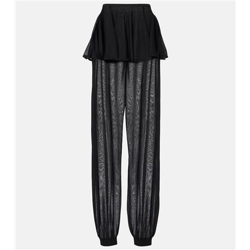 Alaia alaã¯a pantaloni a gamba larga e vita media