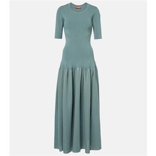 Altuzarra abito lungo maisie in maglia a coste