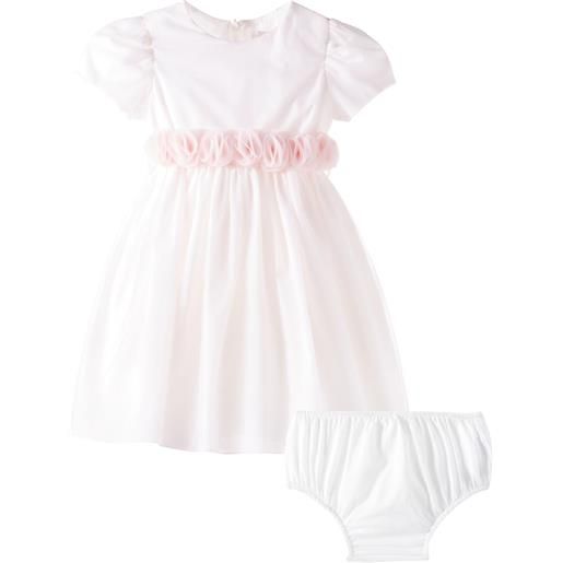 Il Gufo baby - abito in tulle con applicazioni floreali