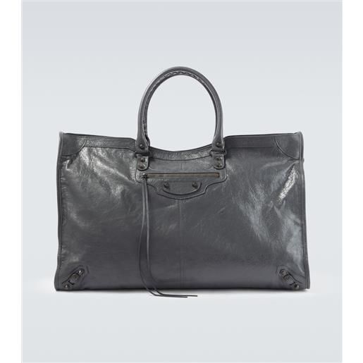 Balenciaga borsa da viaggio le city in pelle