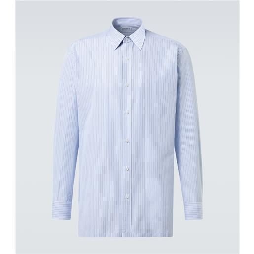 Charvet camicia in popeline di cotone a righe