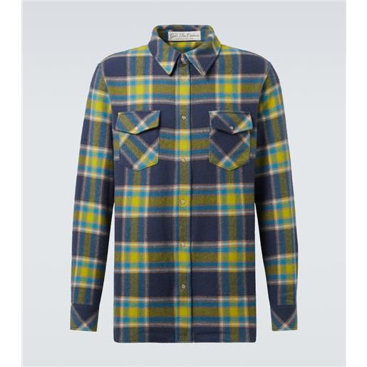 God's True Cashmere camicia explorer in cashmere a quadri con quarzo