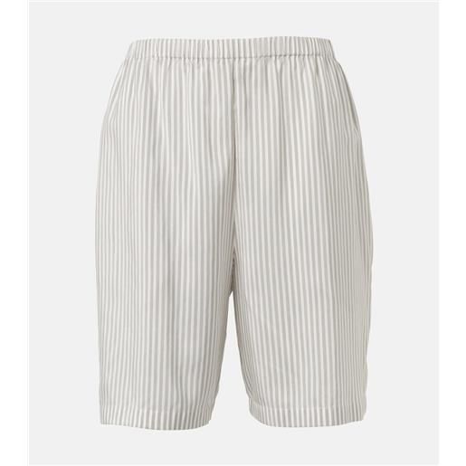 The Row shorts zinnia in seta a righe