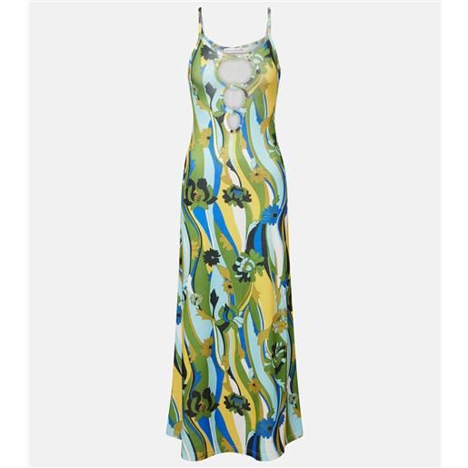Christopher Esber abito lungo acidic floral
