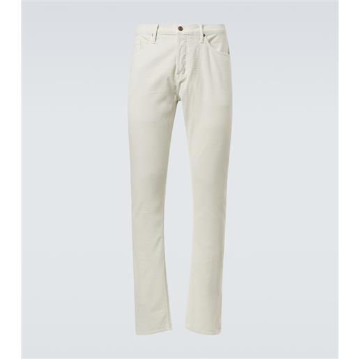 Tom Ford pantaloni slim in velluto a coste di cotone