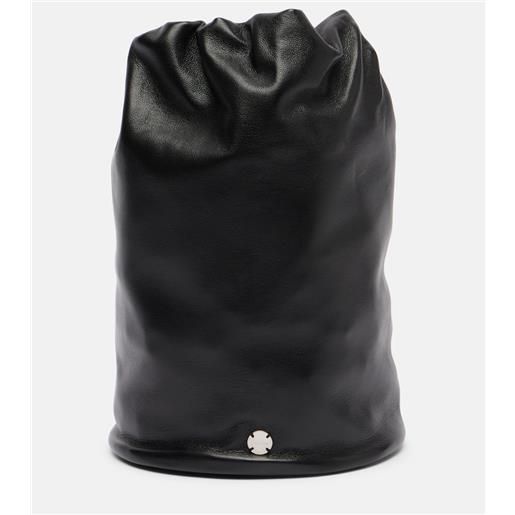 The Row bustina in pelle
