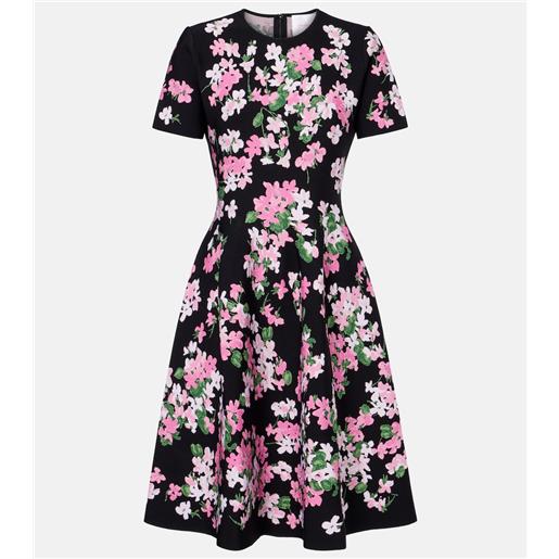 Carolina Herrera miniabito con stampa floreale
