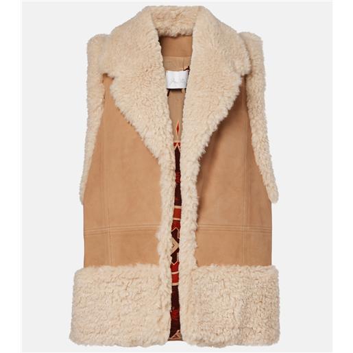 Johanna Ortiz gilet in suede