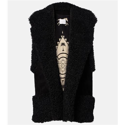 Johanna Ortiz gilet in suede con shearling