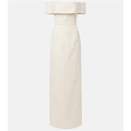Markarian abito lungo clover in broccato