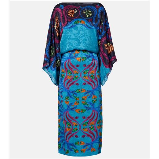 Etro abito midi con stampa