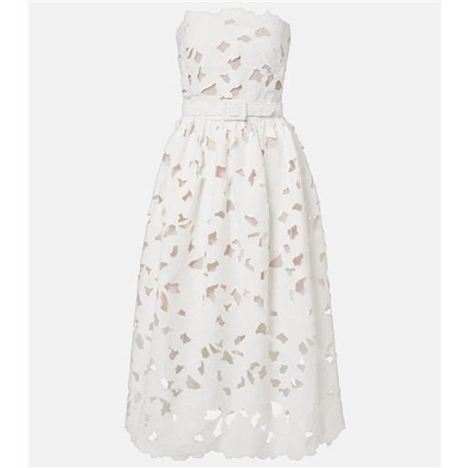 Oscar de la Renta abito bustier in pizzo