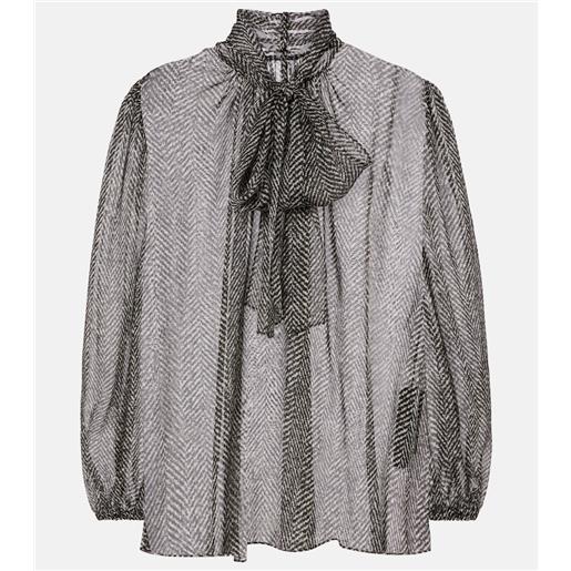Dolce&Gabbana blusa in chiffon di seta