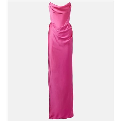 Vivienne Westwood abito lungo galaxyno in raso