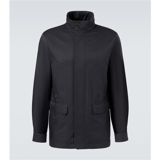 Zegna giacca in twill