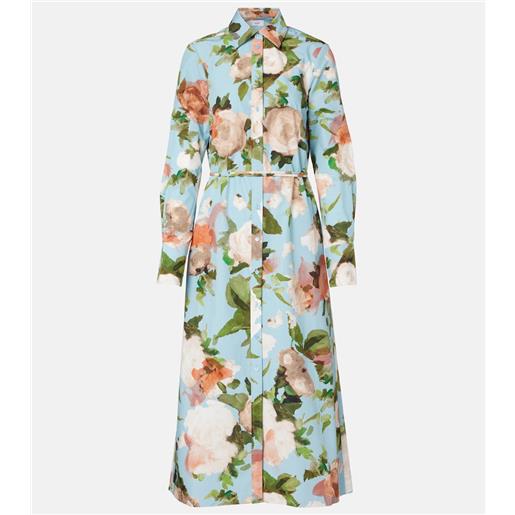 Erdem abito chemisier con stampa floreale