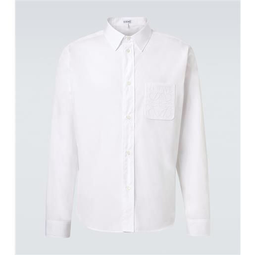 Loewe camicia anagram in popeline di cotone