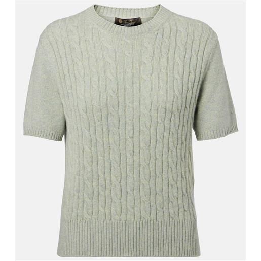 Loro Piana pullover treccia in cashmere a trecce