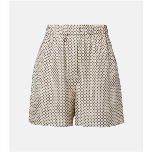 Loro Piana bermuda angelo in twill di seta