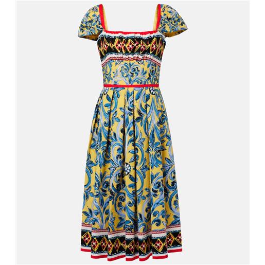 Dolce&Gabbana abito midi con stampa