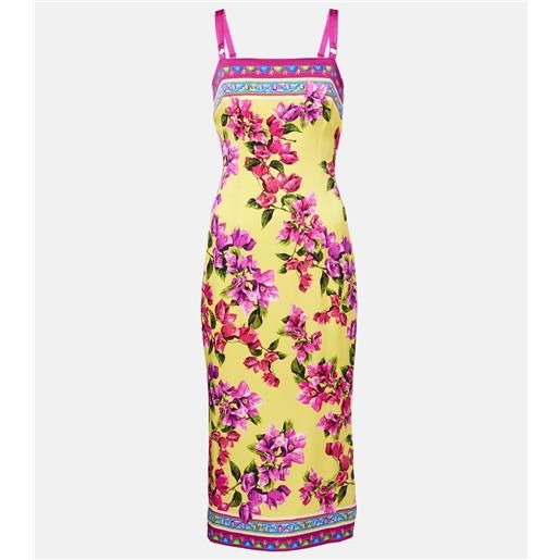 Dolce&Gabbana abito midi taormina in misto seta