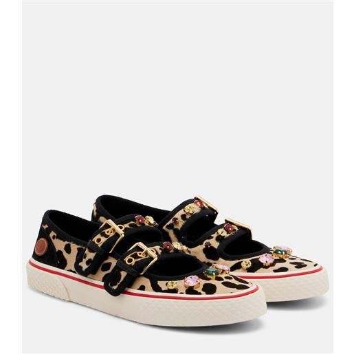 Valentino Garavani sneakers dollyboard in cavallino con cristalli