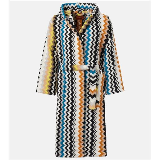 Missoni accappatoio a zig zag in spugna di cotone