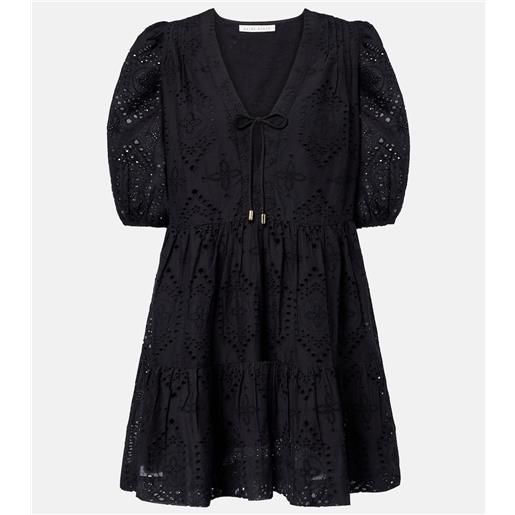 Heidi Klein abito corto saint-tropez in sangallo