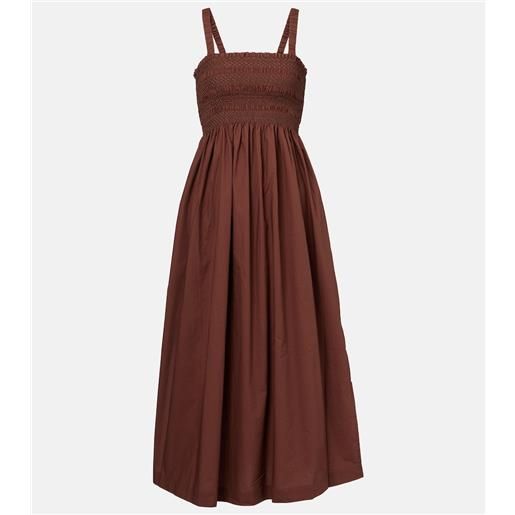 Heidi Klein abito midi grasse in popeline di cotone